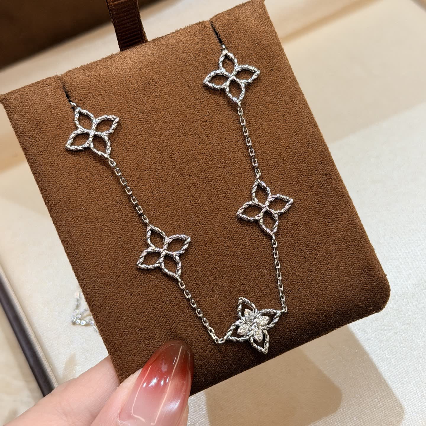 Van Cleef & Arpels Alhambra Diamond Necklace